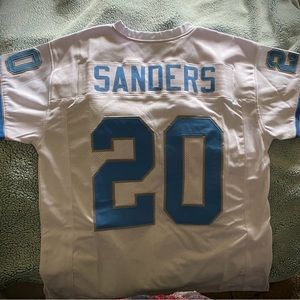 New 2 athletic jerseys Detroit colors. Sanders and Stafford names. 2X size